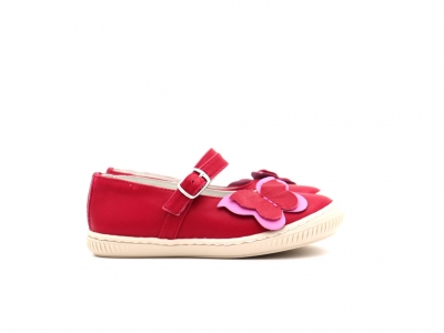 Pantofi copii fete Lui Kids, cod 6P298, seria LINDA, rosu, piele naturala
