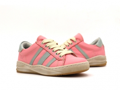 Pantofi sport copii fete Lui Shoes, cod 6A140, seria ANDOS, roz, piele naturala