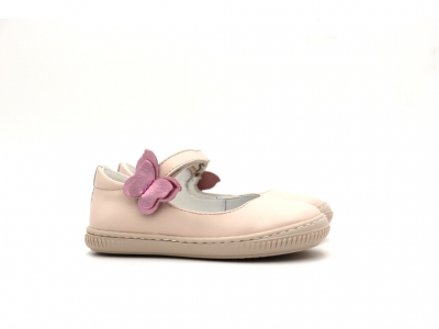 Pantofi copii fete Lui Kids, cod 6P301, seria FRANCA, roz pal, piele naturala