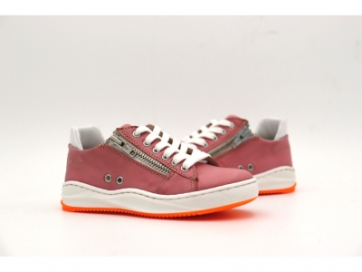 Pantofi sport copii Lui Kids, cod 3A973, seria ZIPPY, roz, piele naturala