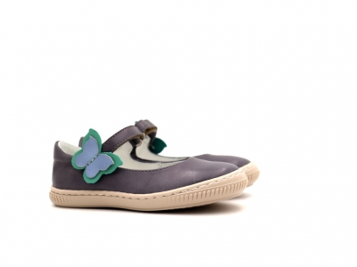 Pantofi copii fete Lui Kids, cod 6P303, seria FRANCA, lavanda, piele naturala