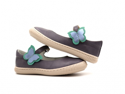 Pantofi copii fete Lui Kids, cod 6P303, seria FRANCA, lavanda, piele naturala