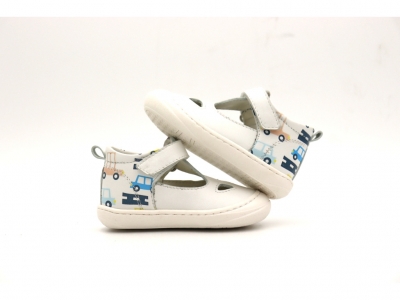 Pantofi sport copii Lui Kids, cod 3A976, seria FIRST, alb, piele naturala