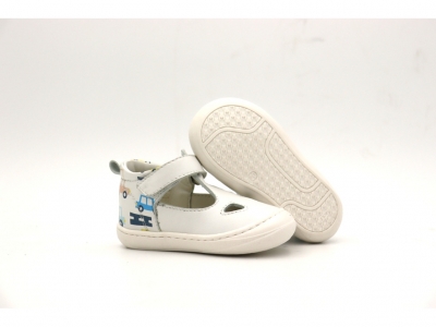 Pantofi sport copii Lui Kids, cod 3A976, seria FIRST, alb, piele naturala
