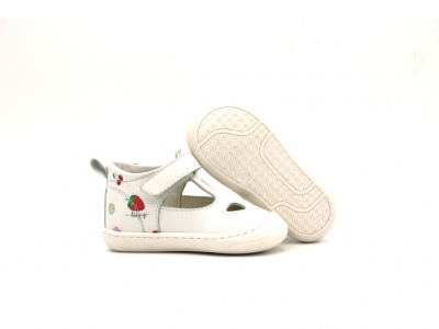 Pantofi sport copii Lui Kids, cod 3A977, seria FIRST, alb, piele naturala