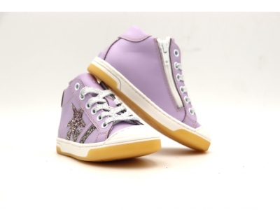 Pantofi sport copii fete Lui Shoes, cod 6A149, seria MEGASTAR, mov, piele naturala