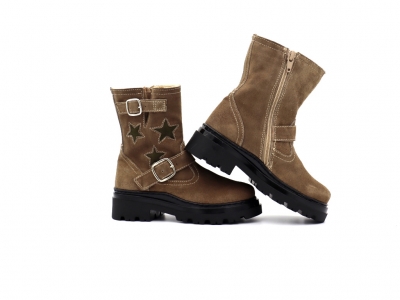 Cizme copii fete Lui Shoes, cod 6C423, seria LELLY, bej, piele naturala