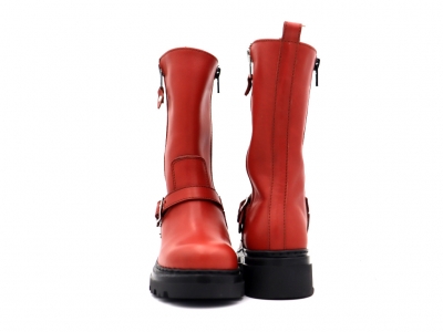 Cizme copii fete Lui Shoes, cod 6C425, seria ROAD, caramiziu, piele naturala