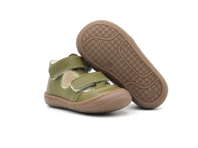 Sandale copii Lui Kids, cod 3S388, seria NATUR FLEX, khaki, piele naturala