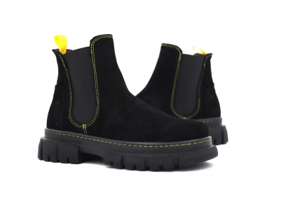 Botine femei Lui Shoes, cod 2B113, seria PEZZO E, negru, piele naturala