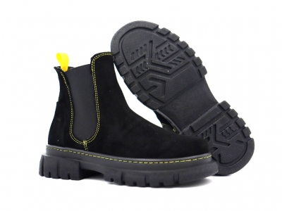 Botine femei Lui Shoes, cod 2B113, seria PEZZO E, negru, piele naturala