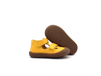 Sandale copii Lui Kids, cod 3S389, seria NATUR FLEX, galben, piele naturala