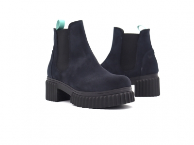 Botine femei Lui Shoes, cod 2B120, seria PEZZO E, bleumarin, piele naturala