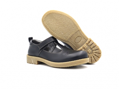 Pantofi copii Lui Shoes, cod 3P66, seria SARA, negru, piele naturala