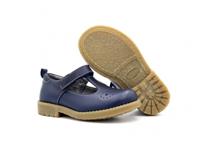 Pantofi copii Lui Shoes, cod 3P70, seria SARA, bleumarin, piele naturala
