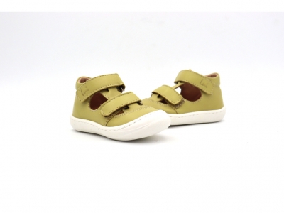 Sandale copii Lui Kids, cod 3S393, seria NATUR FLEX, verde pal, piele naturala