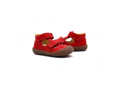 Sandale copii Lui Kids, cod 3S399, seria NATUR FLEX, rosu, piele naturala