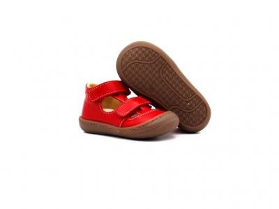 Sandale copii Lui Kids, cod 3S399, seria NATUR FLEX, rosu, piele naturala