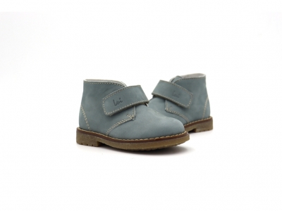 Ghete copii Lui Kids, cod 3G2495, seria CREP SKY, albastru, piele naturala