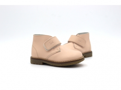 Ghete copii Lui Kids, cod 3G2496, seria CREP SKY, roz pal, piele naturala