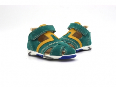 Sandale copii Lui Kids, cod 3S404, seria SIMBA, verde, piele naturala