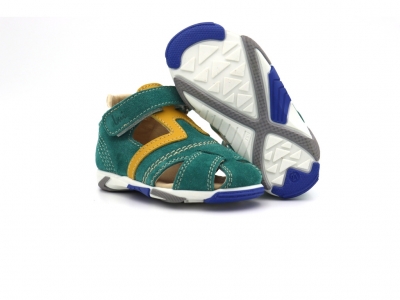 Sandale copii Lui Kids, cod 3S404, seria SIMBA, verde, piele naturala