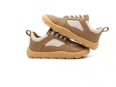 Pantofi sport copii Lui Kids, cod 3A1099, seria NETT, maro deschis, piele naturala