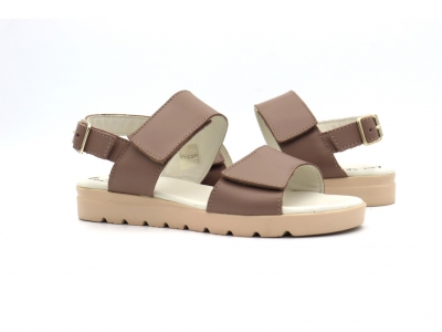 Sandale femei Lui Shoes, cod 2S680, seria MIA, bej, piele naturala