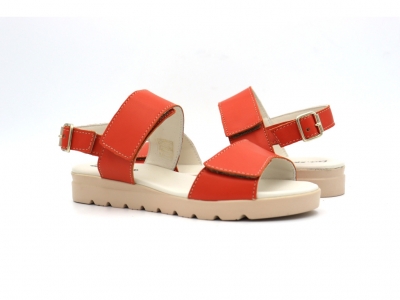 Sandale femei Lui Shoes, cod 2S690, seria MIA, caramiziu, piele naturala