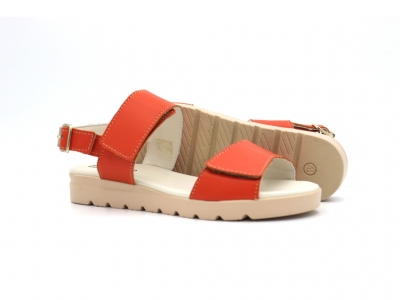 Sandale femei Lui Shoes, cod 2S690, seria MIA, caramiziu, piele naturala