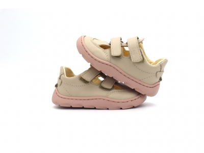 Pantofi sport copii Lui Kids, cod 3A1141, seria DIXY, crem, piele naturala