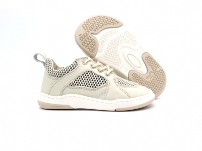 Pantofi sport copii Lui Kids, cod 3A1142, seria NETT, crem, piele naturala