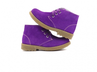 Ghete copii Lui Kids, cod 3G2502, seria CREP, mov, piele naturala