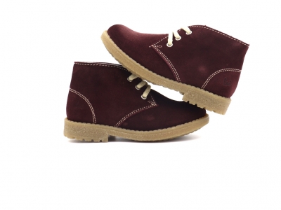 Ghete copii Lui Kids, cod 3G2507, seria CREP, maro inchis, piele naturala