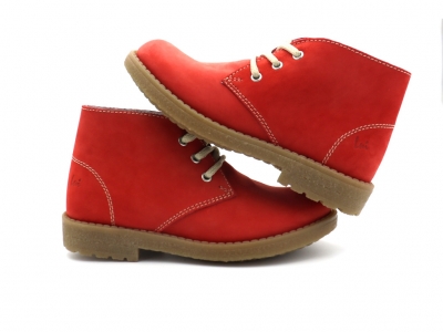 Ghete copii Lui Kids, cod 3G2510, seria CREP, rosu, piele naturala