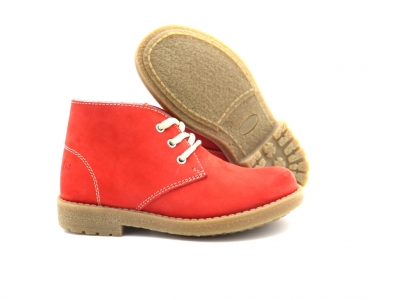 Ghete copii Lui Kids, cod 3G2510, seria CREP, rosu, piele naturala