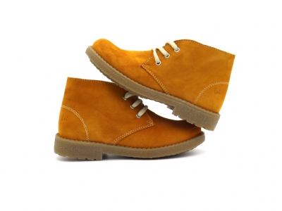 Ghete copii Lui Kids, cod 3G2511, seria CREP, maro deschis, piele naturala