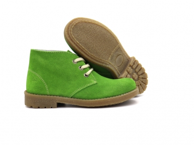 Ghete copii Lui Kids, cod 3G2515, seria CREP, verde lime, piele naturala