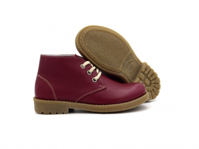 Ghete copii Lui Kids, cod 3G2516, seria CREP, visiniu, piele naturala