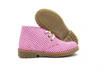 Ghete copii Lui Kids, cod 3G2519, seria CREP, roz, piele naturala