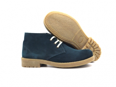 Ghete femei Lui Shoes, cod 2G1012, seria CREP, turcoaz, piele naturala