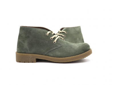 Ghete femei Lui Shoes, cod 2G1013, seria CREP, khaki, piele naturala