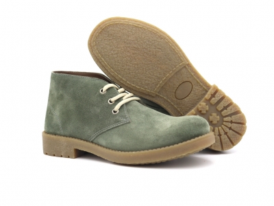Ghete femei Lui Shoes, cod 2G1013, seria CREP, khaki, piele naturala