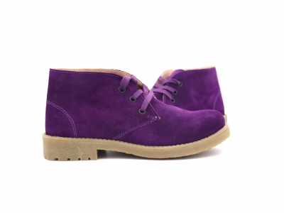 Ghete femei Lui Shoes, cod 2G1021, seria CREP, mov, piele naturala