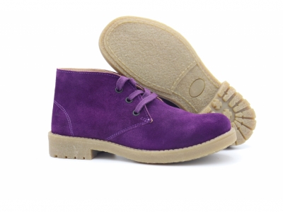 Ghete femei Lui Shoes, cod 2G1021, seria CREP, mov, piele naturala