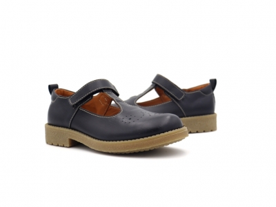 Pantofi copii Lui Kids, cod 3P75, seria SARA, negru, piele naturala