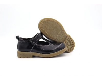 Pantofi copii Lui Kids, cod 3P76, seria SARA, negru, piele naturala