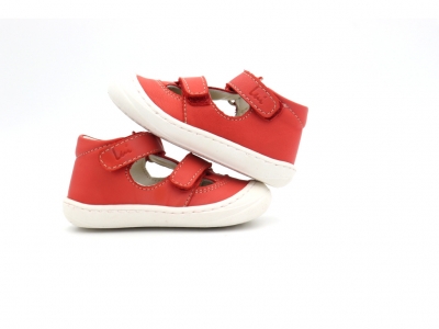 Sandale copii Lui Kids, cod 3S429, seria NATUR FLEX, rosu, piele naturala