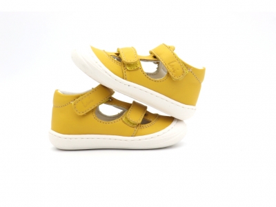 Sandale copii Lui Kids, cod 3S431, seria NATUR FLEX, galben, piele naturala