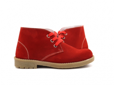 Ghete copii Lui Kids, cod 3G2521, seria CREP, rosu, piele naturala